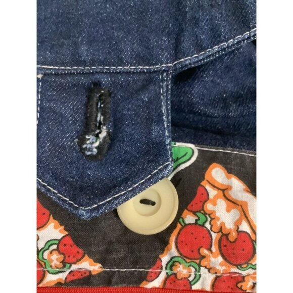 Vintage Teenage Mutant Ninja Turtles Denim Backpack 1991 - 16’’X13’’. Fabrini - Picture 11 of 16